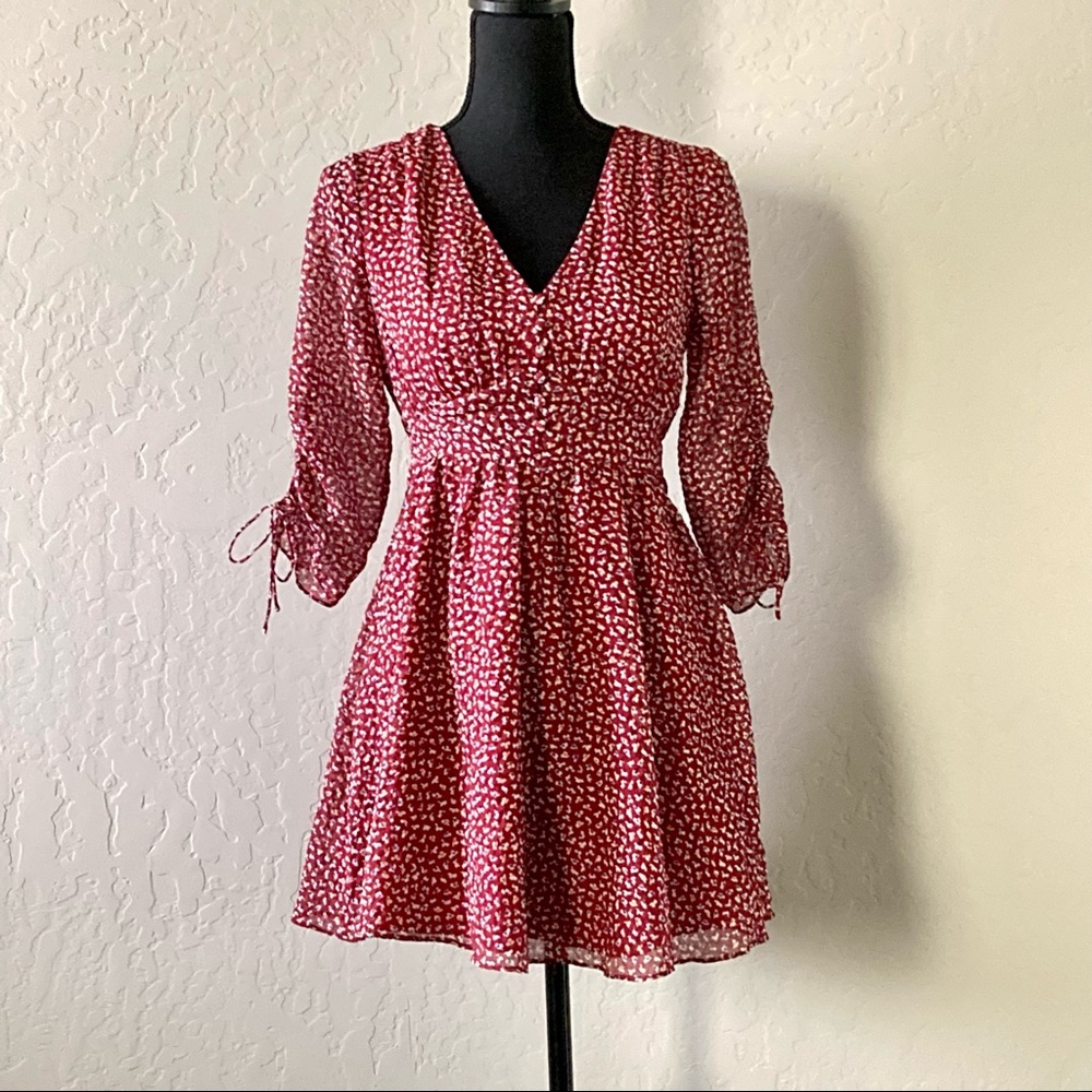 Madewell Starviolet Mini Dress in Ditsy Flowers / Size 0